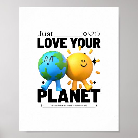 Poster Aimez simplement votre planète  (Devant)