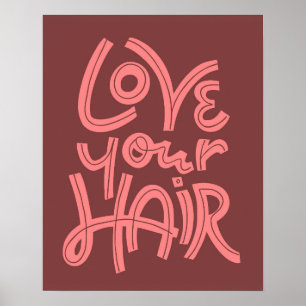 Poster Aimez vos cheveux