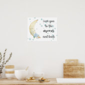 Poster Aimez-vous à la lune et l'affiche arrière (Cuisine)