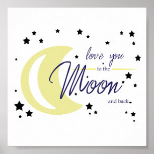 Poster Aimez-vous à la Lune et retour