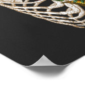 Poster Aimez-vous | Fleur de squelette | Esthétique (Coin)