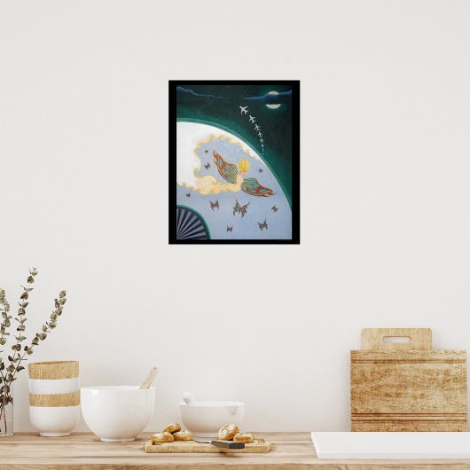 Poster "Air (après Erte)" (Cuisine)