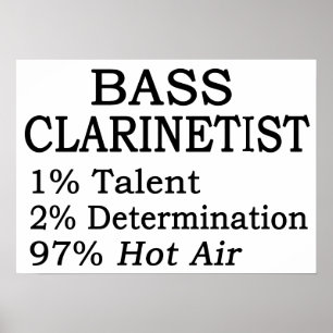 Poster Air chaud bas de Clarinetistt