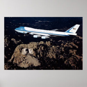 Poster Air Force One Mount Rushmore