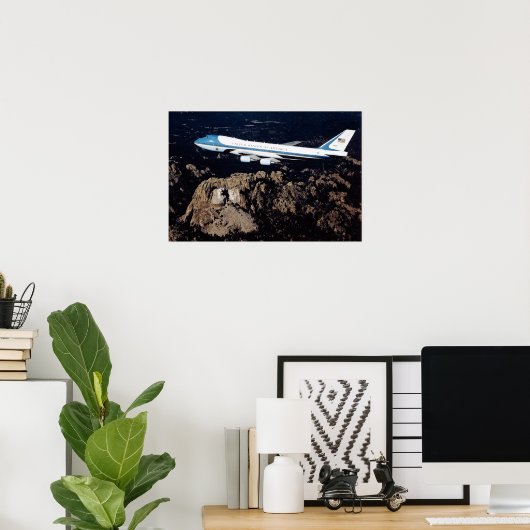 Poster Air Force One Mount Rushmore (Bureau à domicile)