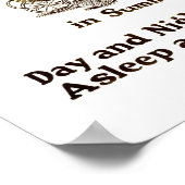 Poster Air frais pour bébé - Customisé (Coin)