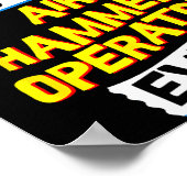 Poster Air Hammer Operator, Funny Job Occupation  (Coin)