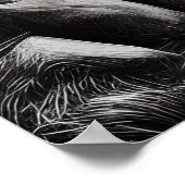 Poster Air - Vélo de montagne - Croquis numérique crayon (Coin)