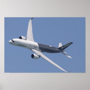 Poster Airbus A350 En Vol