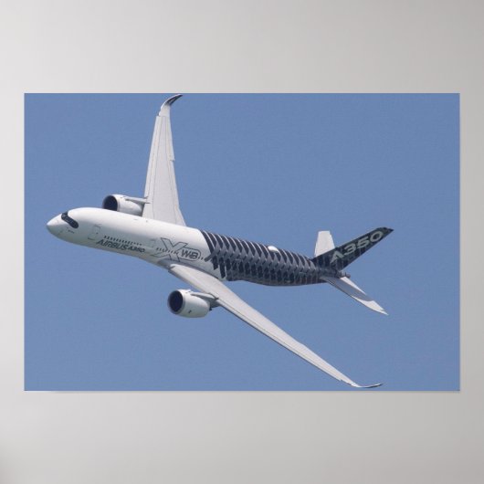 Poster Airbus A350 En Vol (Devant)