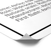 Poster Airbus a380 - Plan de dessin du plan d'avion BD (Coin)