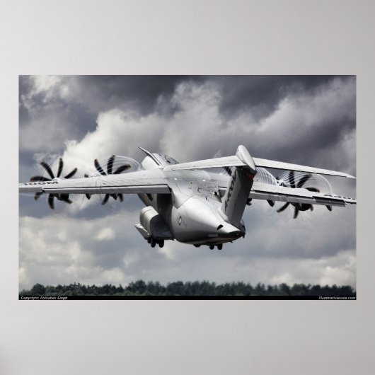 Poster Airbus A400M (Devant)