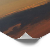 Poster Airbus A400M Au Coucher Du Soleil (Coin)