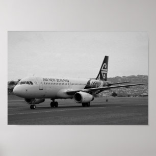 Poster Airbus A 320 Air New Zealand