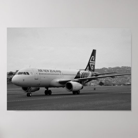 Poster Airbus A 320 Air New Zealand (Devant)