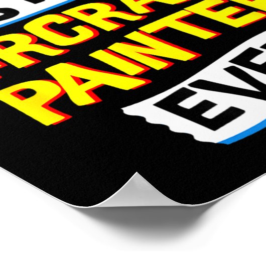 Poster Aircraft Painter, Funny Airplane Paint Job Occupat (Coin)