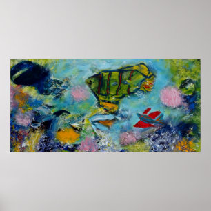 Poster Aire de jeu sous-marine