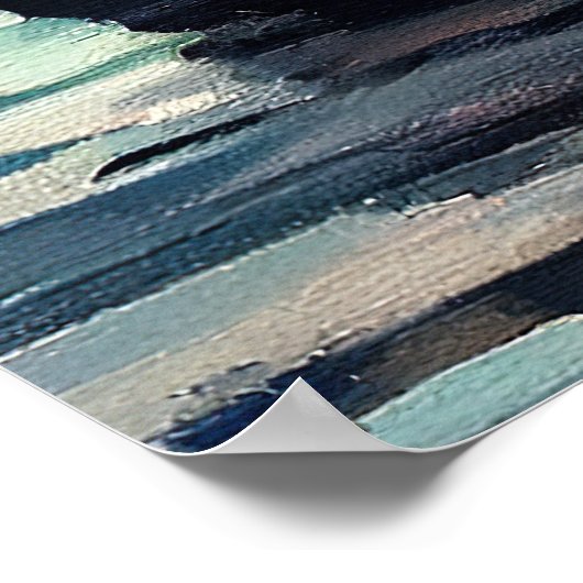 Poster Airedale Dog on a Paddle : Une aventure Pittoresqu (Coin)