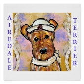 POSTER AIREDALE TERRIER (Devant)