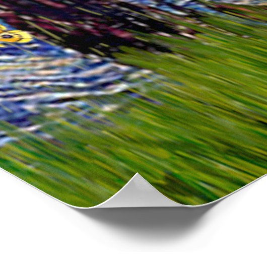 Poster Airedale Terrier (#1) - Nuit étoilée (Coin)