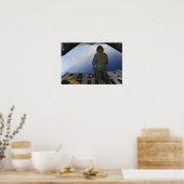 Poster Airman observe les eaux du golfe du Mexique (Cuisine)