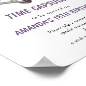 Poster Airplane Time Capsule 1st birthday (Coin)