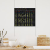 Poster Airport Board 👉 personnalisable ❗ lire les instru (Cuisine)