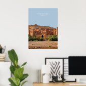 Poster Ait Benhaddou, Maroc Travel Artwork (Bureau à domicile)