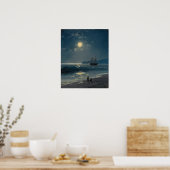 Poster Aivazovsky - Bateau À Voile Sur Une Mer Calme Par  (Cuisine)