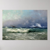 Poster Aivazovsky - Biarritz 1889 (Devant)