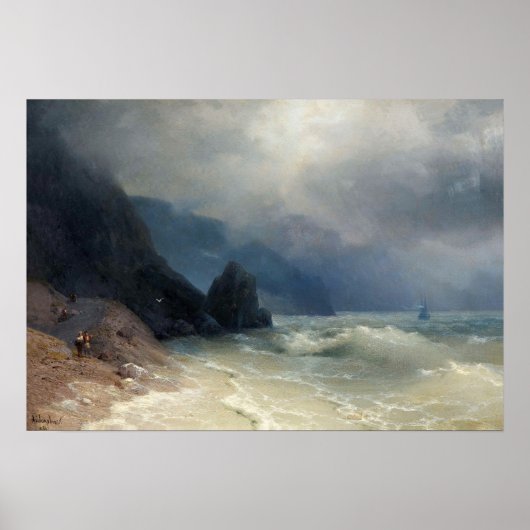 Poster Aivazovsky - Côte de la mer (Devant)