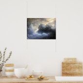 Poster Aivazovsky - Fragment de Nuage et Éclair (Cuisine)