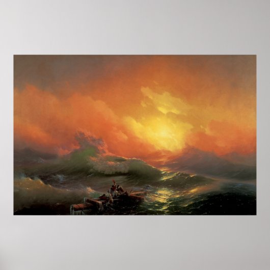 Poster Aivazovsky, Ivan - La Neuvième Vague (Devant)
