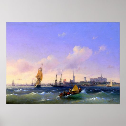 Poster Aivazovsky - Reval 1845 (Devant)