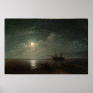 Poster Aivazovsky - Un Paysage Maritime Avec Une Pleine l