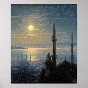 Poster Aivazovsky - Vue De Constantinople 1876