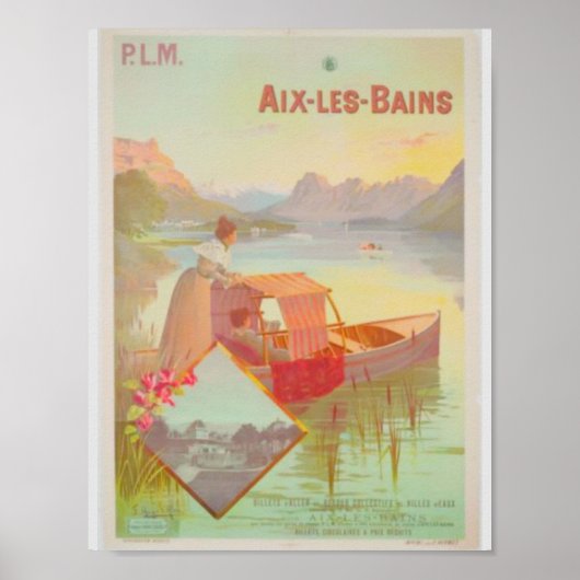 Poster Aix Les Bains France (Devant)