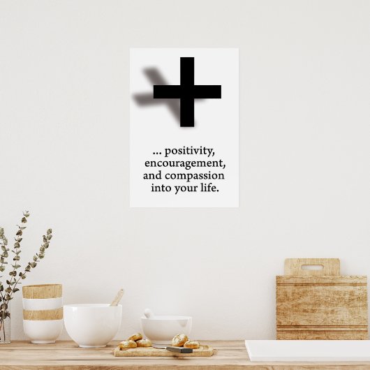 Poster Ajout de positivité (Cuisine)