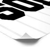 Poster AJOUT PERSONNALISÉ NOM Softball Player Varsity Tea (Coin)