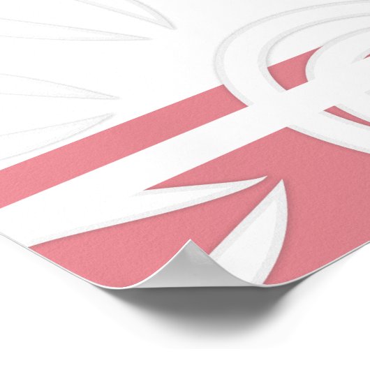 Poster Ajouter des bandes de devis personnalisées Fleurs  (Coin)