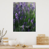 Poster ajouter le texte lavender ladybug violet (Cuisine)