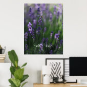 Poster ajouter le texte lavender ladybug violet (Bureau à domicile)