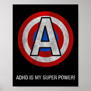 Poster Ajouter Super Power Motivational Self Esteem &