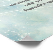 Poster ajouter un devis design de feuille d'aquarelle art (Coin)