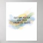 Poster ajouter un devis peinture artistique aquarelle cou (Devant)