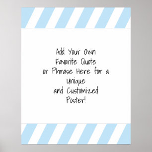 Poster Ajouter un devis personnalisé Diagonal Stripes Bab