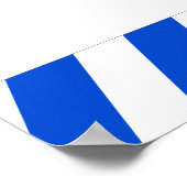 Poster Ajouter un devis personnalisé Diagonal Stripes Roy (Coin)