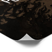 Poster Ajouter un devis personnalisé Marbre noir, Brown (Coin)