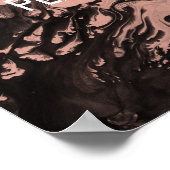 Poster Ajouter un devis personnalisé Marbre noir, Coral r (Coin)