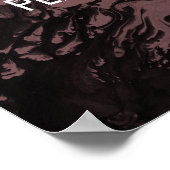 Poster Ajouter un devis personnalisé Marbre noir, Rose ro (Coin)